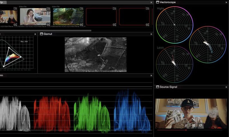Nobe OmniScope v1.11.34 Win real-time GPU video scopes and color grading plugin interface