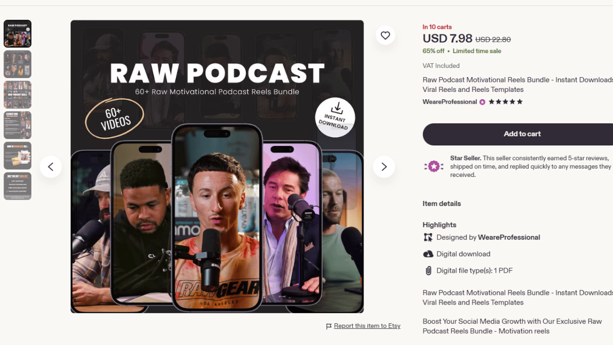 Raw Podcast Reels